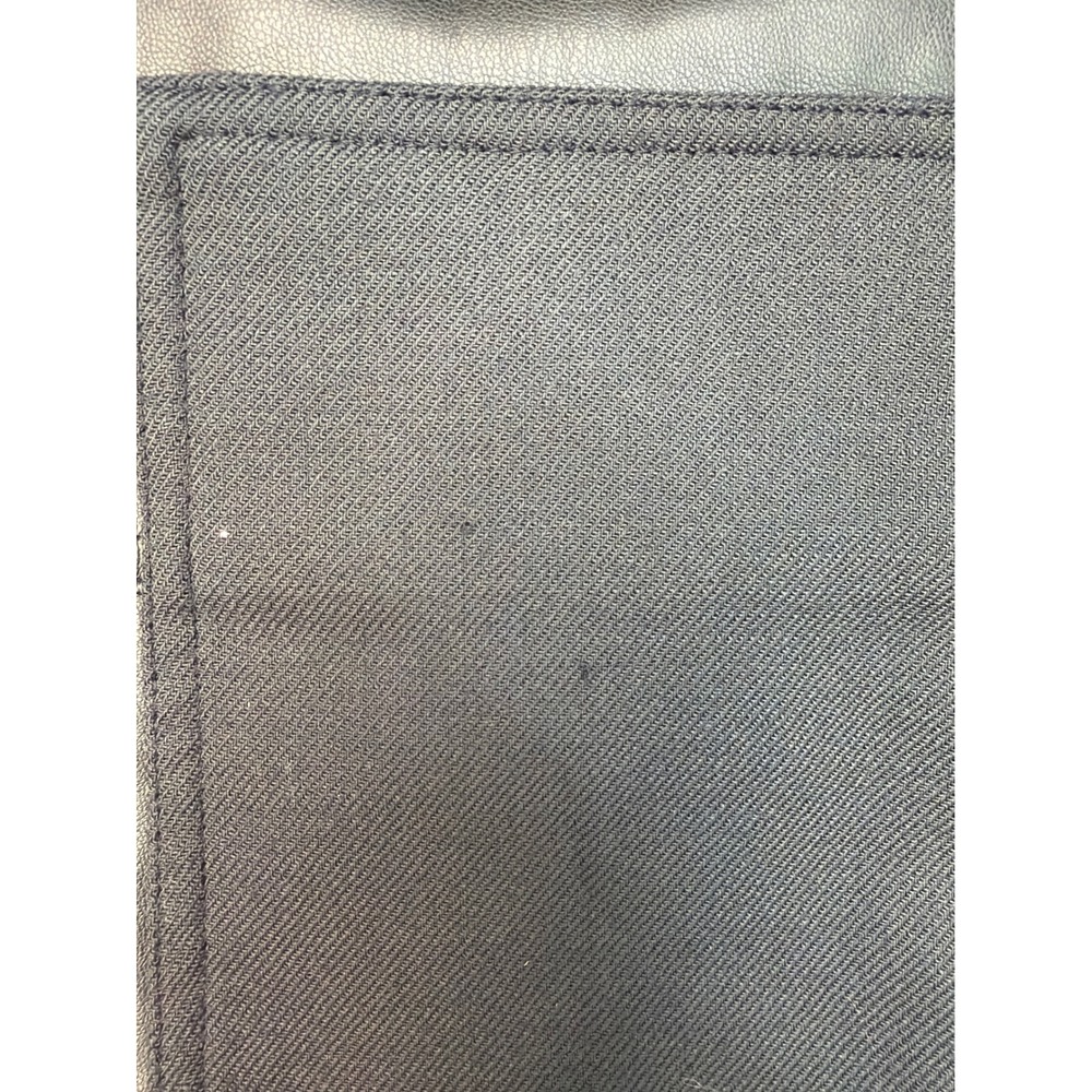 3.1 Phillip Lim Womens Mixed Media Vegan Leather Shacket Black Size M - Picture 4 of 7
